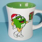 Green M&M Happy Holidays Mug 2008 Mars, Inc Ceramic Coffee or Tea Mug