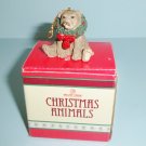 Tom Rubel Bear Christmas Animals Ornament by Silver Deer  1990 W Box