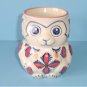 Yokohama Studio Monkey Mug Figural Hand Painted with Raised White Dots