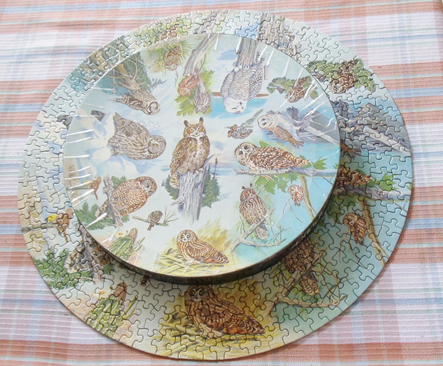 Springbok Owls Jigsaw Puzzle 1973 Circular Pzl 400PZL6054