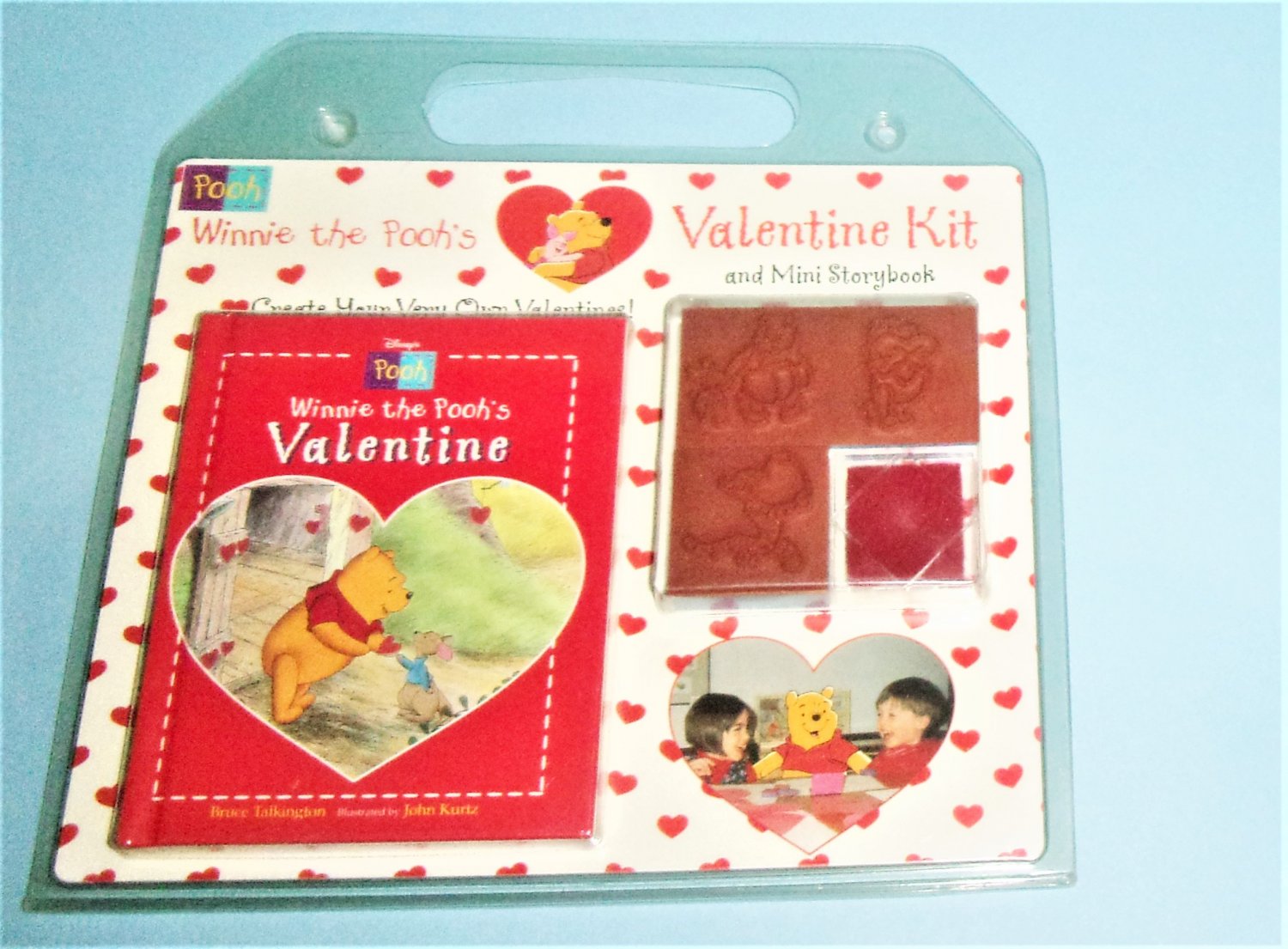 1997 Winnie The Pooh Valentine Kit and Mini Storybook Unused in Package Create You Own