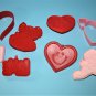 Hallmark Valentines Day Cookie Cutters Lot of 8 Cupid, Hearts, Love, Koala