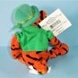 Disney Store Plush Tigger St. Patrick's Day Bean Bag O'Tigger in Hat With Tag