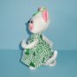 Annalee 2002 Happy St. Patrick's Day Irish Girl Mouse Felt Doll Figure 6 Inches