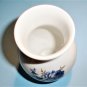 Meissen Aquatinta Blue Rose Porcelain Vase Gold Trim Crossed Swords Mark