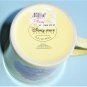 Tinkerbell Yellow With Flower Ceramic Coffee Tea Mug Disney Store Exclusive