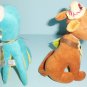 Dakin Dream Pets Fish And Chips Cat and Mimi the Octopus Reissued With Tags