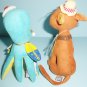 Dakin Dream Pets Fish And Chips Cat and Mimi the Octopus Reissued With Tags