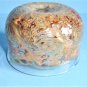 JR Grossman Studio Art Glass Bowl 1998 Signed Brown Gold Swirls Hand Blown