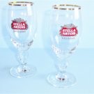 Stella Artois Pair Of 15cl Chalice Stem Beer Glasses 2 Beer Tasting Glasses