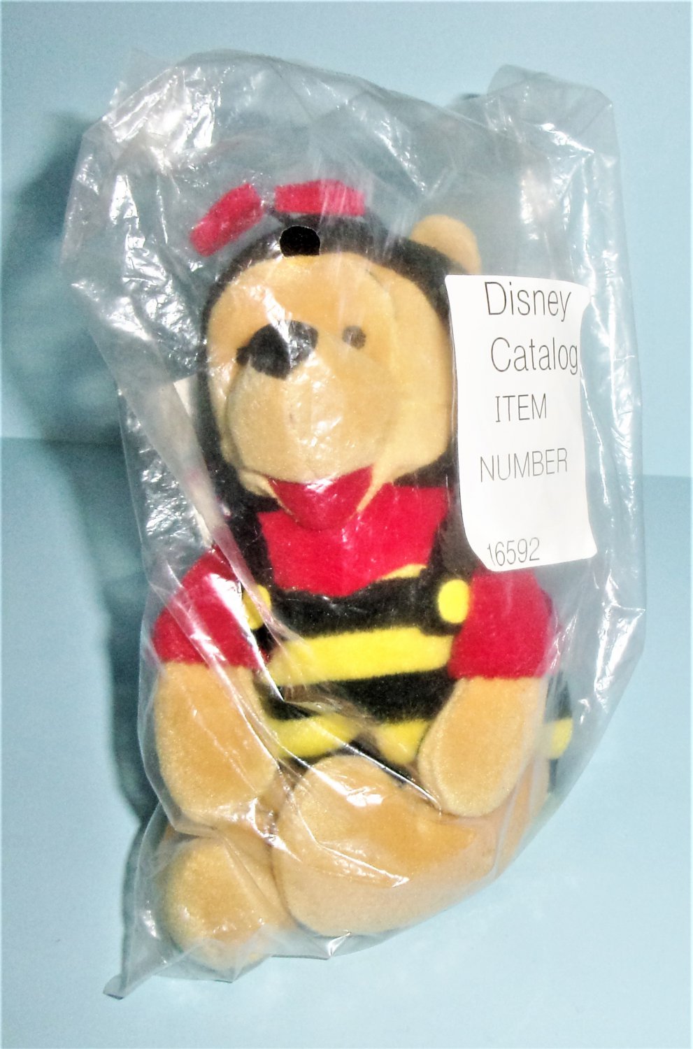 Disney Store Valentine Bumble Bee Pooh Plush Bean Bag With Tags