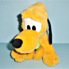 Mattel Disney Plush Pluto The Dog With Green Name Tag Collar Vintage 1980s
