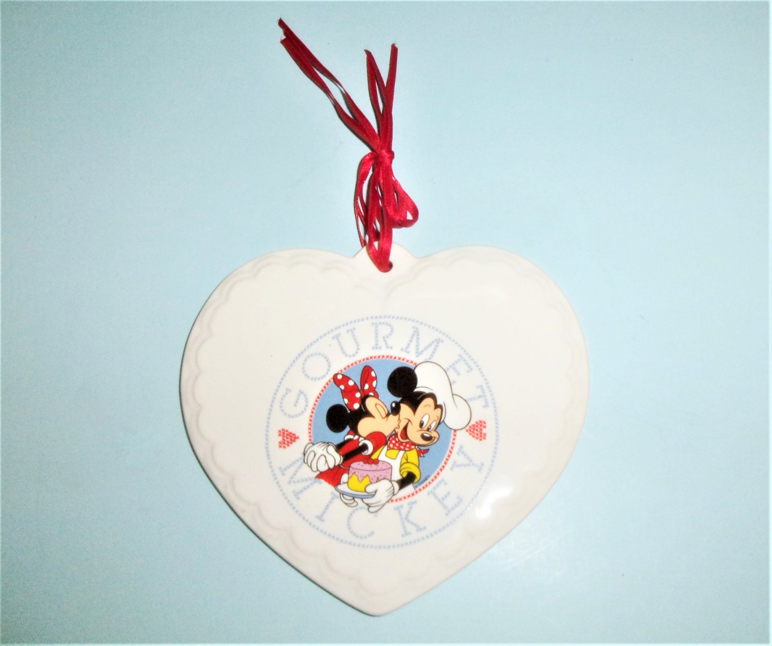 Disney Gourmet Mickey Heart Trivet Wall Hanging by Treasure Craft Made in USA