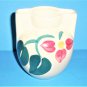 Purinton Pottery Half Blossom Flower 6 Inch Winged Vase Slip Ware Made In USA