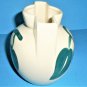 Purinton Pottery Half Blossom Flower 6 Inch Winged Vase Slip Ware Made In USA