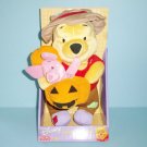 Disney Plush Halloween Friend Pooh with Trick or Treat Piglet 2001 Fisher Price