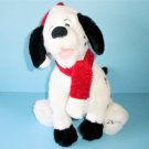 Disney Store Christmas Plush Dalmatian in Santa Hat and Scarf 12" From 2000