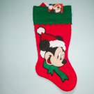 Mickey Mouse Christmas Stocking Felt Applique 1999 Santa's Best With Tags