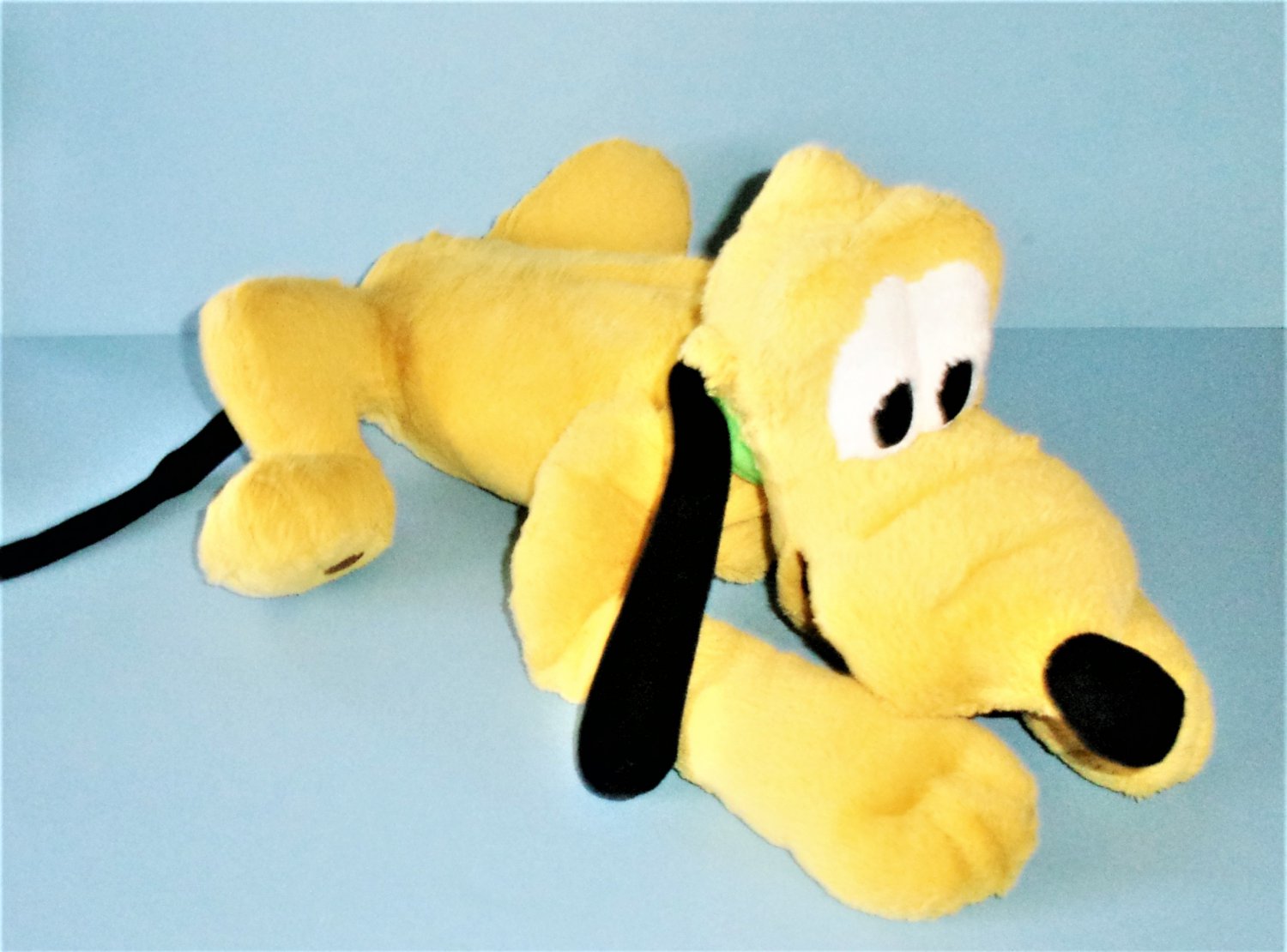Large Floppy Plush Pluto the Dog With Green Collar from Walt Disney World