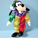 Disney Plush Goofy the Dog In Clown Costume 14 Inches By Toy Factory With Tags