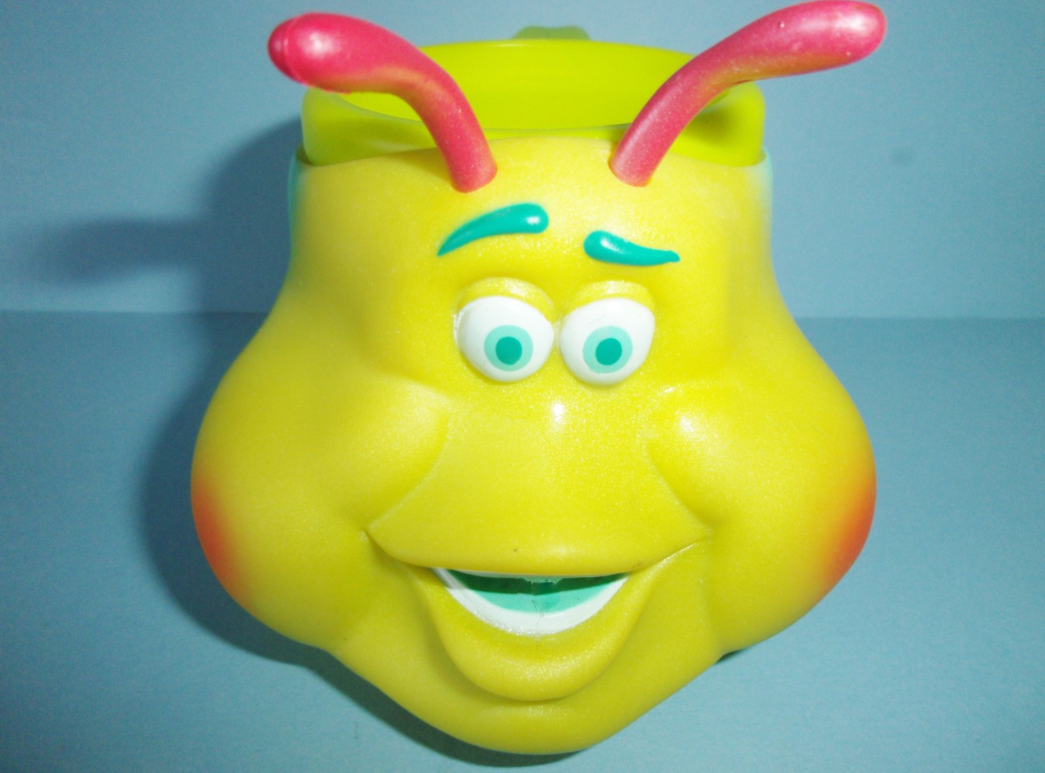 Disney A Bug's Life Heimlich the Caterpillar Mug Figural Plastic Cup by Applause