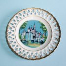 Vintage Disneyland Decorative Plate Reticulated 6.25 Inch Made in Japan