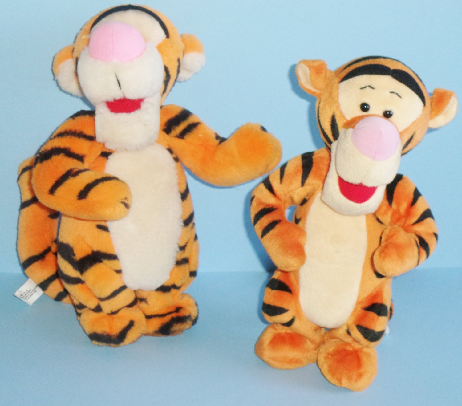 Disney Boing Spring Bounce Plush Pair of Tiggers By Mattel 1994 and 1997