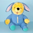 Plush Pooh Dressed As A Blue Bunny Rabbit 1996 Mattel Disney Vintage