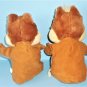 Disney Plush Cloth Chip and Dale Chipmunks Hand Puppets Plush Mattel 1993