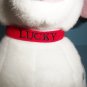 Disney 101 Dalmatians Plush Lucky the Dog Sitting 13 Inches With Red Name Collar