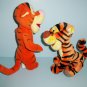 Pair of Vintage Disney Plush Tiggers By Mattel and The Disney Store 1990s