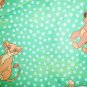 Disney Lion King Pair Of Window Valances Green With Blue Dots 84 X 15" Vintage