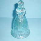 Imperial Glass Bell Suzanne Blue Carnival Glass Iridescent Colonial Southern Belle