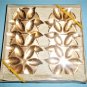 Tallstirs Leaf Shaped Aluminum Coasters Vintage Set Of 8 In Box Ray Walther Company