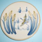 Louisville Stoneware Flying Duck Dinner Plate 10 Inches Duck With Cattails Vintage