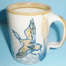 Louisville Stoneware Flying Duck DAD Mug Duck and Cattails Made in USA