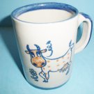 Louisville Stoneware Dot Cow Coffee or Tea Mug Vintage Made in Kentucky USA