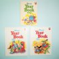 Disney's Wonderful World of Reading Year Books 1983, 1992 and 1994 by Grolier