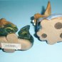Comical Dragon and Rabbit Sculpted Clay Pottery Animals Vintage Boulder, CO Art Mart