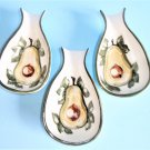 Jersey Pottery CI Set Of 3 Avocado Individual Serving Dishes With Handles