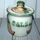 1998 Clouds Folsom California Pottery Salsa Jar With Lid