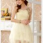 Free Shipping Strapless single suspenders formal dress plus size dress Champagne D2J912C