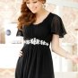 Beau was thin Ruffled Sleeve Austrian Diamond Long evening gown Plus Size Dresses D2J621BK