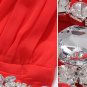 Beau was thin Ruffled Sleeve Austrian Diamond Long evening gown Plus Size Dresses D2J621OR