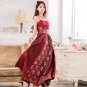 Free Shipping Women suspenders strapless evening gown plus size dress D2J660RW
