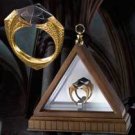 Harry Potter VOLDEMORT HORCRUX RING 24k Gold Plated Noble Collection Universal
