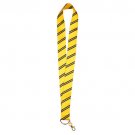 Wizarding World of Harry Potter Hufflepuff Striped Pin Lanyard Black And Gold