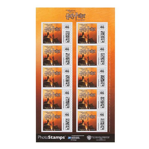 Hogwarts Castle Collectible Stamps Wizarding World of Harry Potter