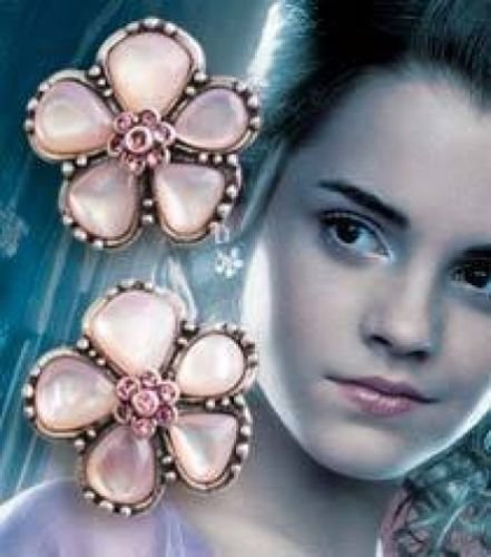 Harry Potter Hermione Yule Ball Silver Earrings Set Noble Collection