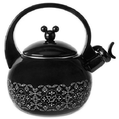 Disney World Mickey Mouse Black Gourmet Tea Kettle Pot Teapot